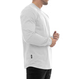 Round Longsleeve - white