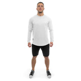 Round Longsleeve - white