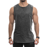 Vintage Cut Off Tank - washed black