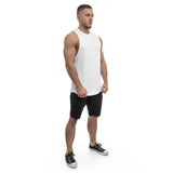 Trademark Cut Off Tank - white