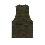 Camo Cut Off Tank - khaki camo