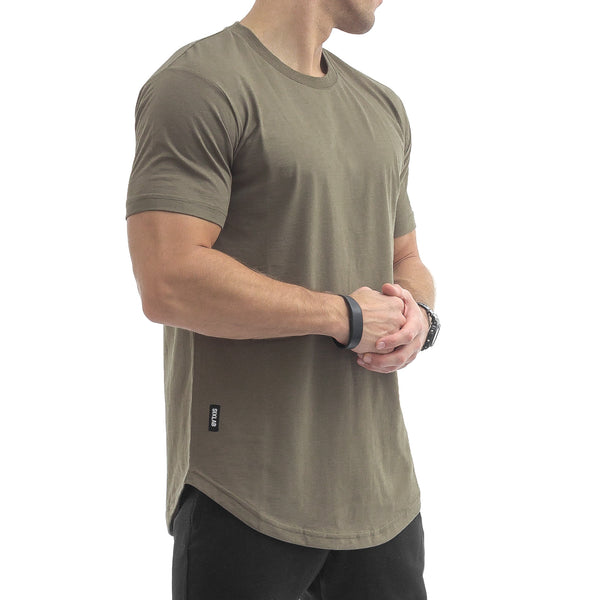 Round T-Shirt - olive