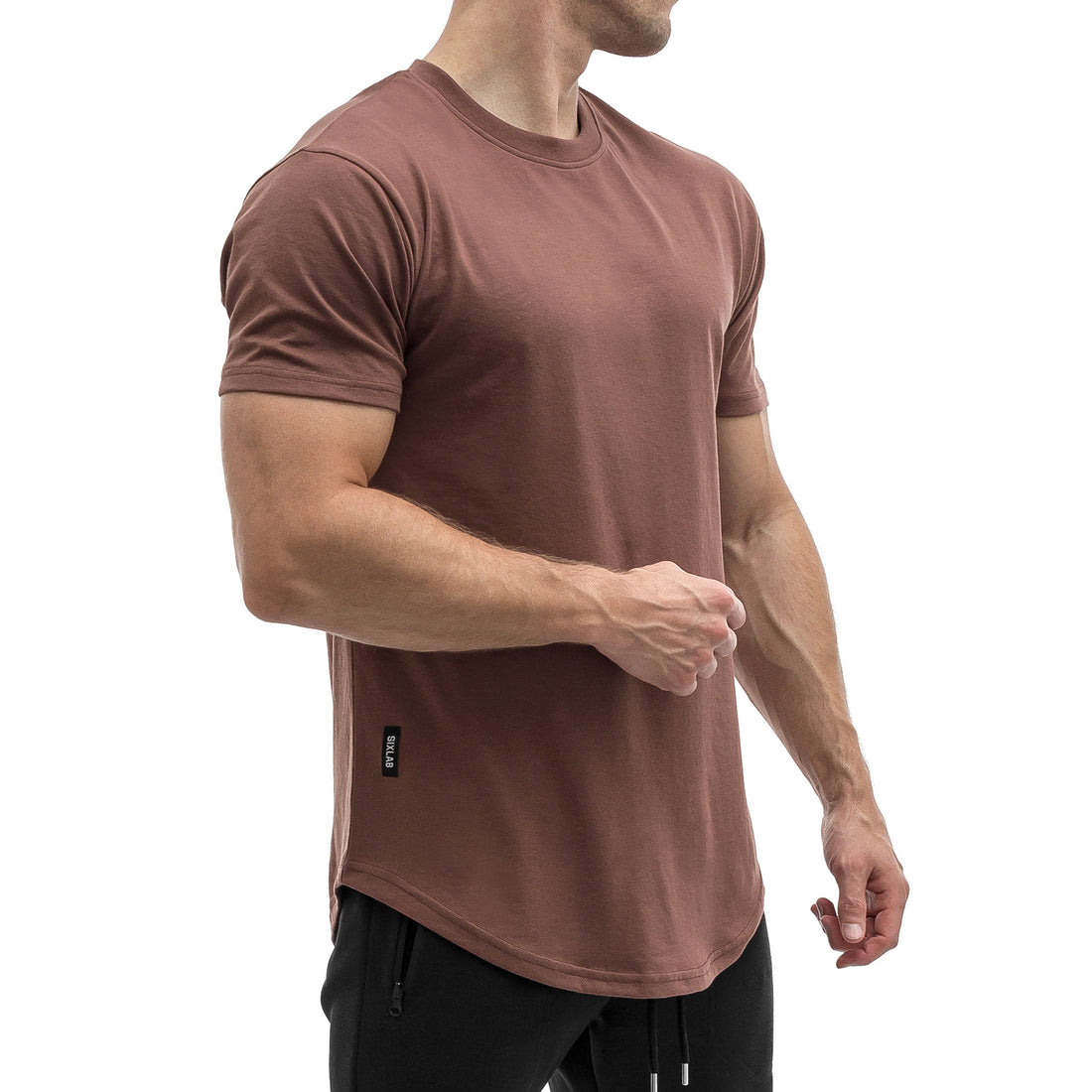 Round T-Shirt - maroon