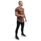 Round T-Shirt - maroon