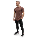 Round T-Shirt - maroon
