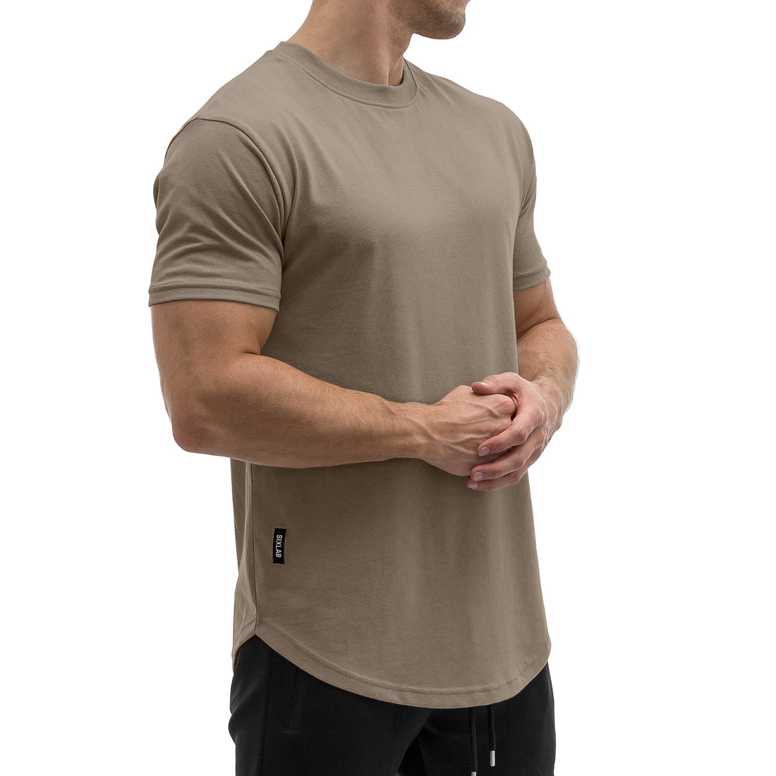 Round T-Shirt - brown