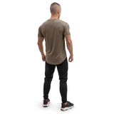 Round T-Shirt - brown