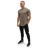 Round T-Shirt - brown