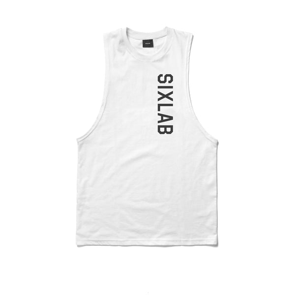Icon Cut Off Tank - white