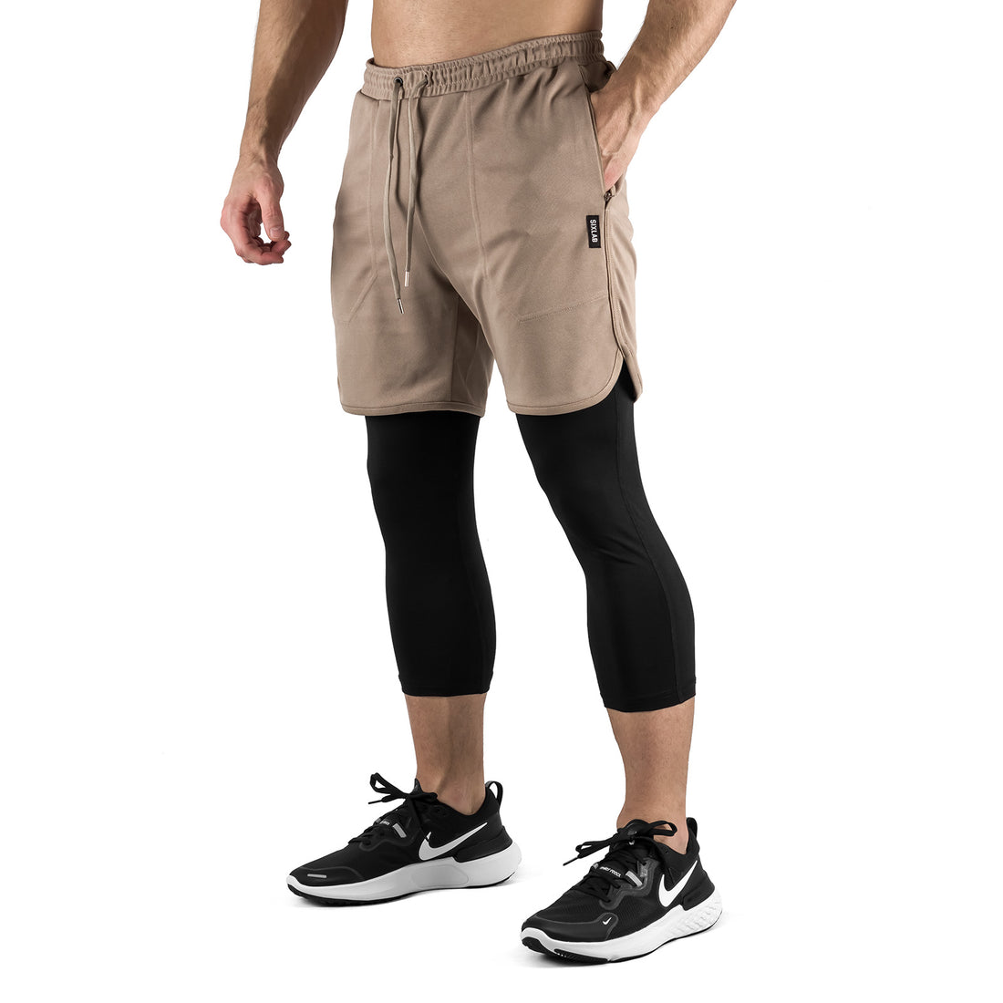 2-in-1 Set Long - brown/black