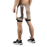 2-in-1 Set Short - brown/black