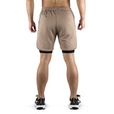 2-in-1 Set Short - brown/black