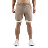 2-in-1 Set Short - brown/white