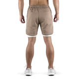 2-in-1 Set Short - brown/white