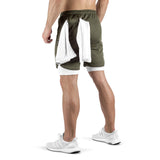2-in-1 Set Short - olive/white