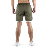 2-in-1 Set Short - olive/white