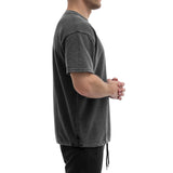 French Terry T-Shirt - washed black