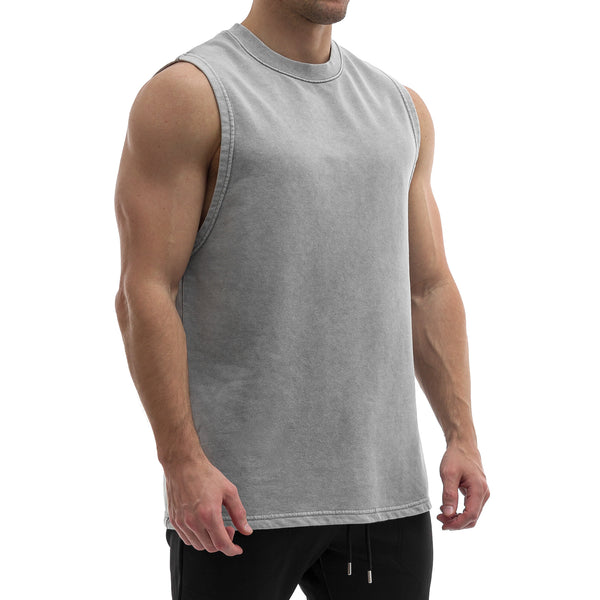 French Terry Tank - washed grey