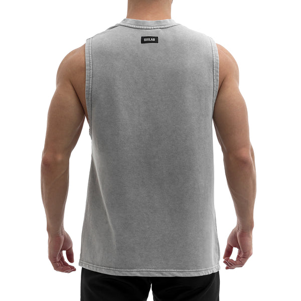 French Terry Tank - washed grey