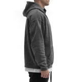 Heavy Oversize Hoodie - washed black